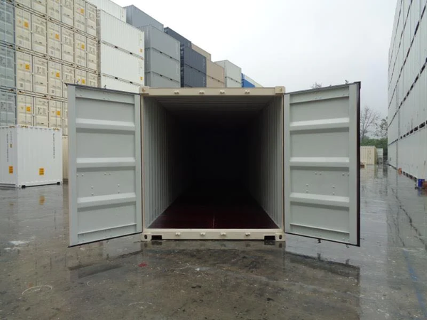 Contenedor maritímo estándar de 40 pies ( RAL 5109 )